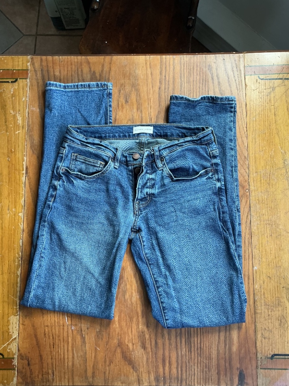Oliver Logan Chester Straight Leg Blue Jeans 24 - Picture 5 of 12